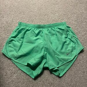 Nike Women's Vibrant Green Athletic Shorts